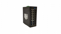Коммутатор GIGALINK, L2+, индустриальный на DIN рейку, 12x10/100/1000Мбит/с (1-8 PoE af/at), 8x1000Мбит/с SFP, 4x10Гбит/с SFP+, 1 Консольный RJ-45, питание 48В (блок питания поставляется отдельно 480 Ватт)
