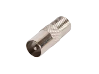 Адаптер для коаксиальных кабелей, F-тип-PAL-male, металлик, 100 шт.