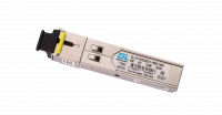 Модуль GIGALINK SFP, WDM, 1,25Гбит/c, одно волокно SM, SC, Tx:1550/Rx:1490 нм, DDM, 24 дБ (до 80 км)