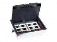 Люк в пол на 12 постов (45х45мм) в комплекте с коробкой и суппортами