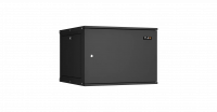 Шкаф настенный 9U, Ш600хГ600, металлическая дверь, цельнометаллические стенки, черный