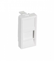 Вставка типа Mosaic 22,5x45мм, 1 порт, под модули-вставки типа Keystone, белая, 10 шт.