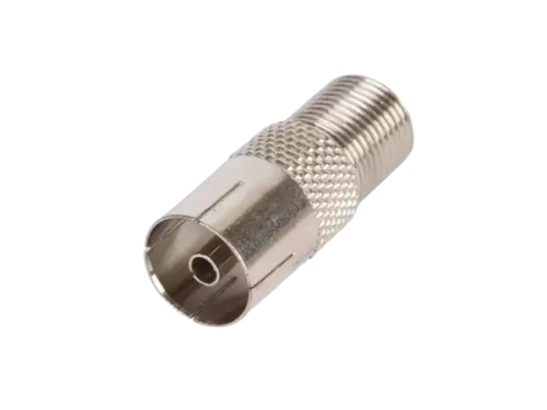 Адаптер для коаксиальных кабелей, F-тип-PAL-female, металлик, уп-ка 100 шт.