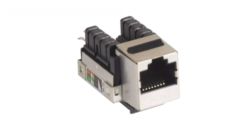 Модуль-вставка типа Keystone, Кат.5e, экранированный, металлик, 10 шт