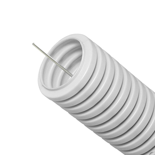 Труба ПВХ гофрир. легкая, с зондом диам 16мм Folan