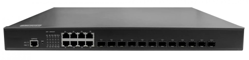 Управляемый коммутатор L3 GIGALINK уровня 3, 12 портов 1/10G BaseX SFP+, 8 портов 1000BaseT, 1 Консоль