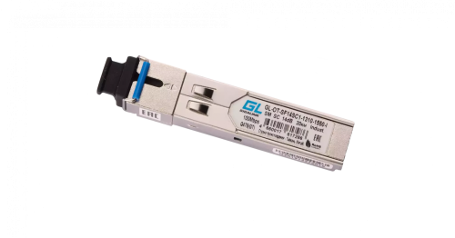 Модуль промышленный SFP, WDM, 100/155 Мбит/c, одно волокно SM, SC, Tx:1310/Rx:1550 нм, DDM, 14 дБ (до 20 км)