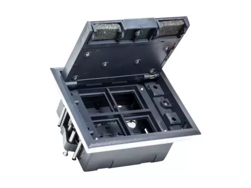 Люк в пол на 4 поста (45х45мм), с суппортом и коробкой стальной