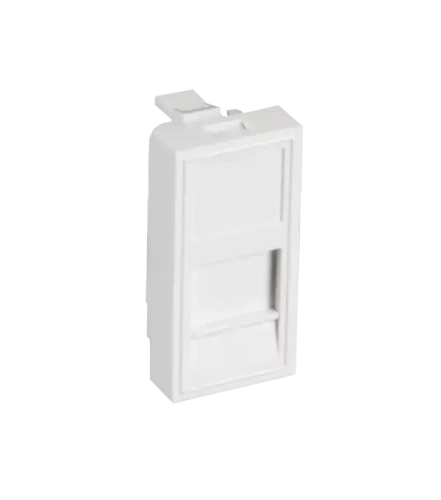 Вставка типа Mosaic 22,5x45мм, 1 порт, под модули-вставки типа Keystone, белая, 10 шт.