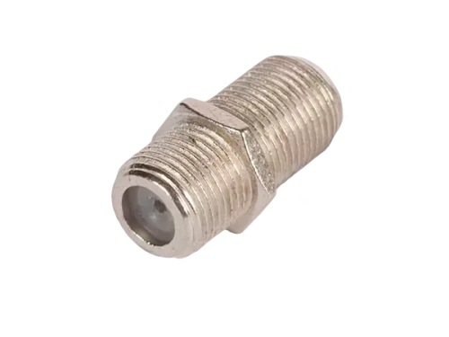 Кабельный соединитель, F-F типа, металлик, уп-ка 100 шт.